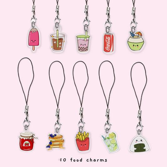 Foodie charms- Jumbo pack of 10