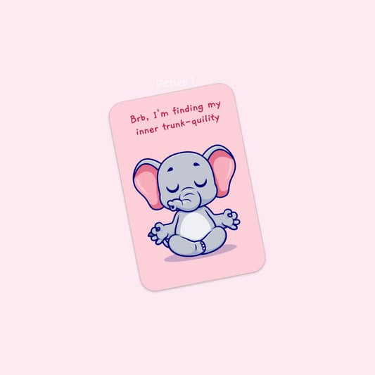 Elephant pun card - Printority